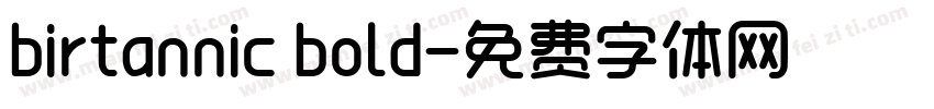 birtannic bold字体转换